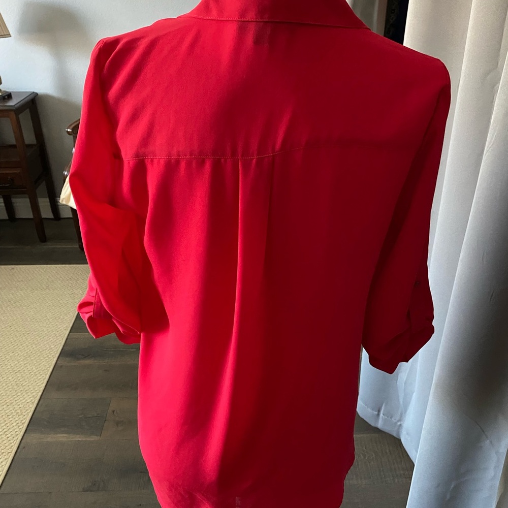 Red button down shirt - Picture 2 of 5